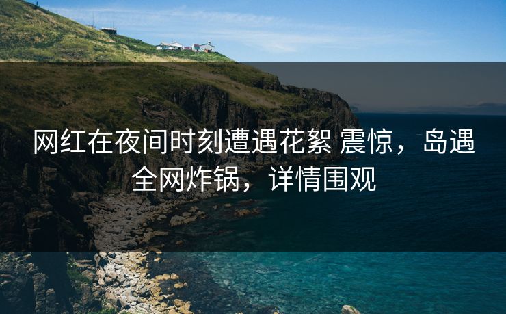 网红在夜间时刻遭遇花絮 震惊，岛遇全网炸锅，详情围观